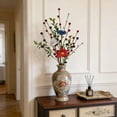thumbnail image 3 of XGFHYJEH Patriotic Artificial Flowers Red White and Blue Flowers 4th of July Flowers Silk Flowers Arrangement for Memorial Day Independence Day Home Party Centerpiece Vase Decor, 3 of 5