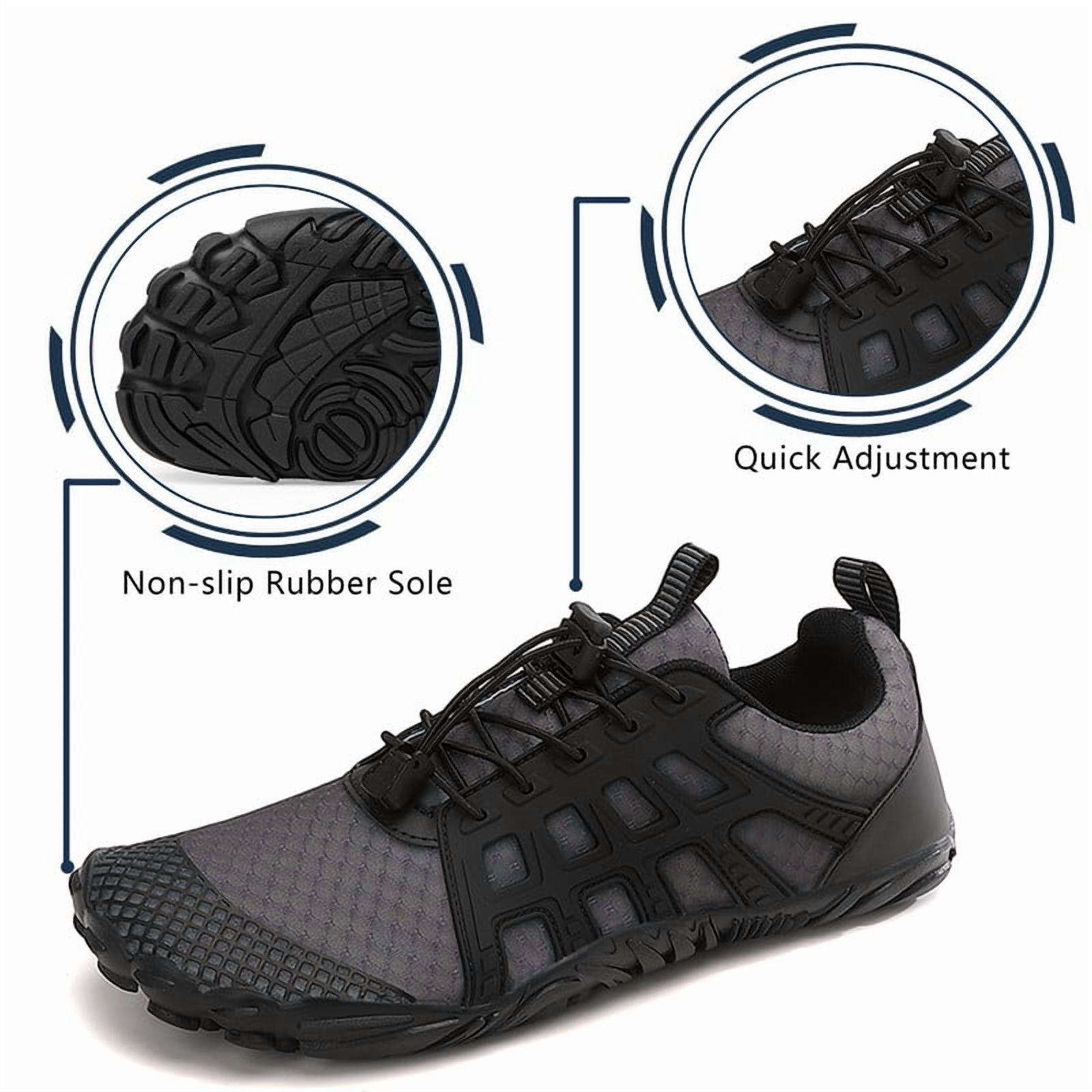 Stepedia Men's Women's Water Shoes Wide Quick Drying Sports Aqua Shoes for Hiking Swimming Surfing Beach