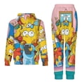 thumbnail image 2 of Simpsons Sweatshirt & Sweatpants Tracksuit Sets Printed Casual Pullover Hoodie & Pants Set 2XS, 2 of 9