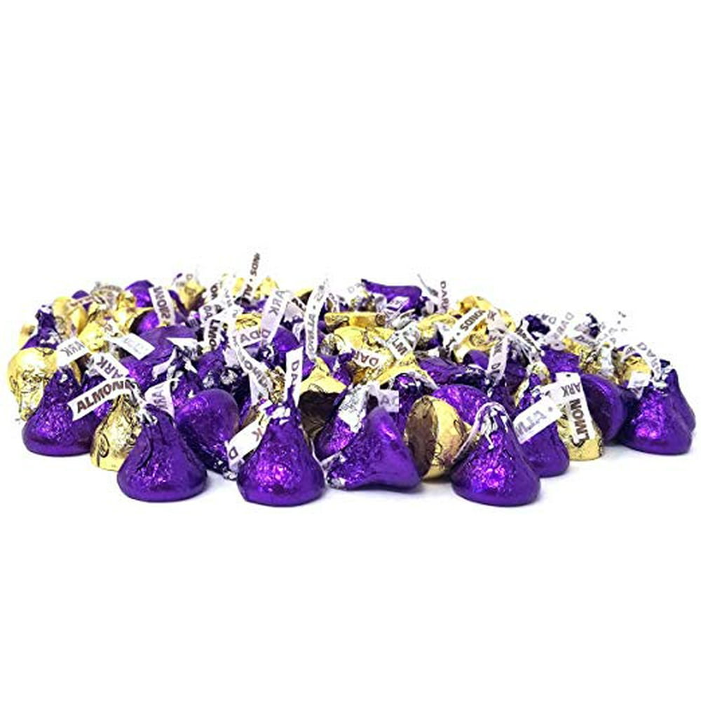 HERSHEY'S KISSES Mix, Dark Chocolate, Milk Chocolate with Almonds Candy