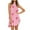 Pink, variant on WIZUTIZ Casual Summer Dresses for Women Baggy Casual Knee-Length Polka Dots Beach Dress Crew Neck Sleeveless Shift Dress for Ladies Asymmetrical High-Low Super Soft Party Dress Pink