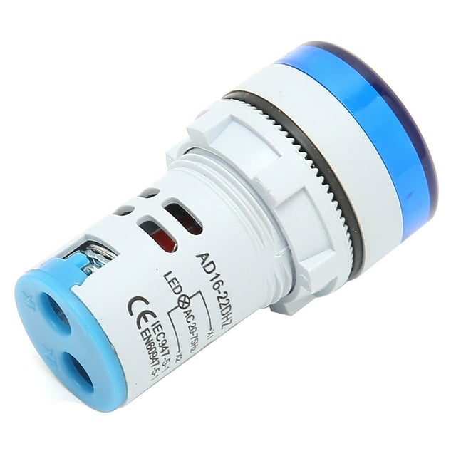 Frequency Indicator, Frequency Indicator Light 20~75Hz Easy To Identify AD16-22DHZ For Electricity Blue