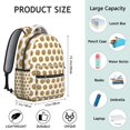 thumbnail image 6 of White Sunflower Backpack for School,Cute School Bag,Schoolbag with Adjustable Shoulder Straps & Padded Back,15.3"x11"x7.1".﻿, 6 of 6