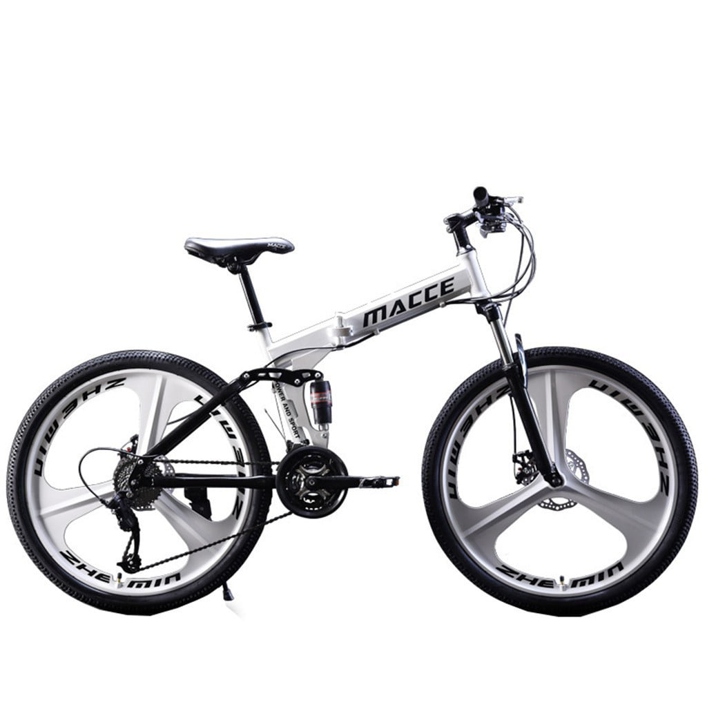 Details about   26in Folding Carbon Frame Mountain Bike 21 Speed Bicycle Full Suspension Bike 