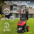 thumbnail image 2 of PowerSmart 2600PSI Max at 1.4 GPM AC120V 13 Amps Electric Light Portable Power Pressure Washer, 2 of 7
