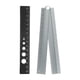 thumbnail image 1 of Kit de regla plegable y recta Uxcell de 30/15 cm, transportador de aleación de aluminio métrico, reglas de borde de onda plegables con círculo hueco para el hogar, aula y oficina, gris, 1 of 7