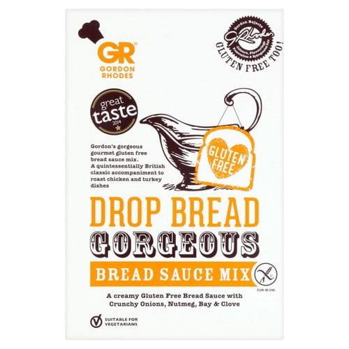 Gordon Rhodes Drop Bread Gorgeous Gluten Free Bread Sauce 125g, British Import (Pack of 2)