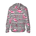 thumbnail image 2 of Picia Flamingos Women's Men's UPF 50+ Sun Protection Hoodie Shirt Long Sleeve SPF Fishing Outdoor UV Hiking Lightweight Shirts-Small, 2 of 9