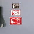 thumbnail image 4 of Classic Framed Don't forget to flush once you are done Sign (Black) - Large, 4 of 5
