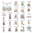 thumbnail image 2 of Nuevo troquel Oddball Mad Scientist Witch Lunettes Christmas Girl Mr & Mrs Claus Mushroom Border Stamps DIY Scrapbooking Card Handmade, 2 of 5