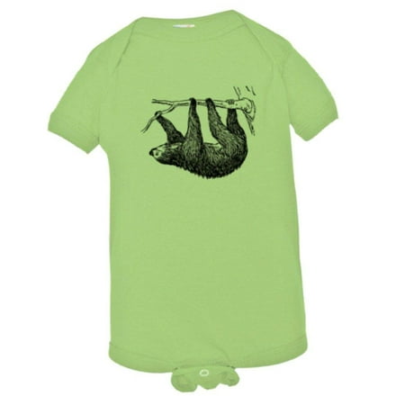 

PleaseMeTees™ Baby Sloth Zoo Animal Live Slow Drawing Sketch HQ Jumpsuit