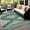 GREEN, variant on World Rug Gallery Contemporary Geometric Stripe Weather Resistant Reversible Indoor/Outdoor Area Rug - RUST 2'x7'