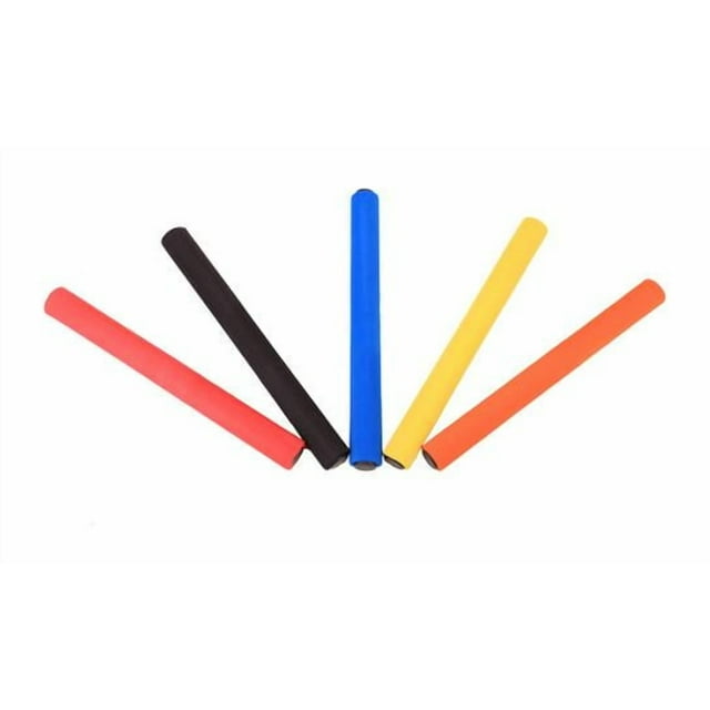 5pcs Relay Race Baton: Lightweight Anti-Skid Sponge Relay Batons For Kids - Foam Track And Field Sticks For Outdoor Sports Activities