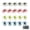 4 Colors Set(20PCS), variant on Creature Bait for Bass Fishing – Soft Plastic Fishing Lures, Fuzzy Dice & Sea Urchin Style Finesse Bait for Freshwater, Trout & Crappie with Tackle Box