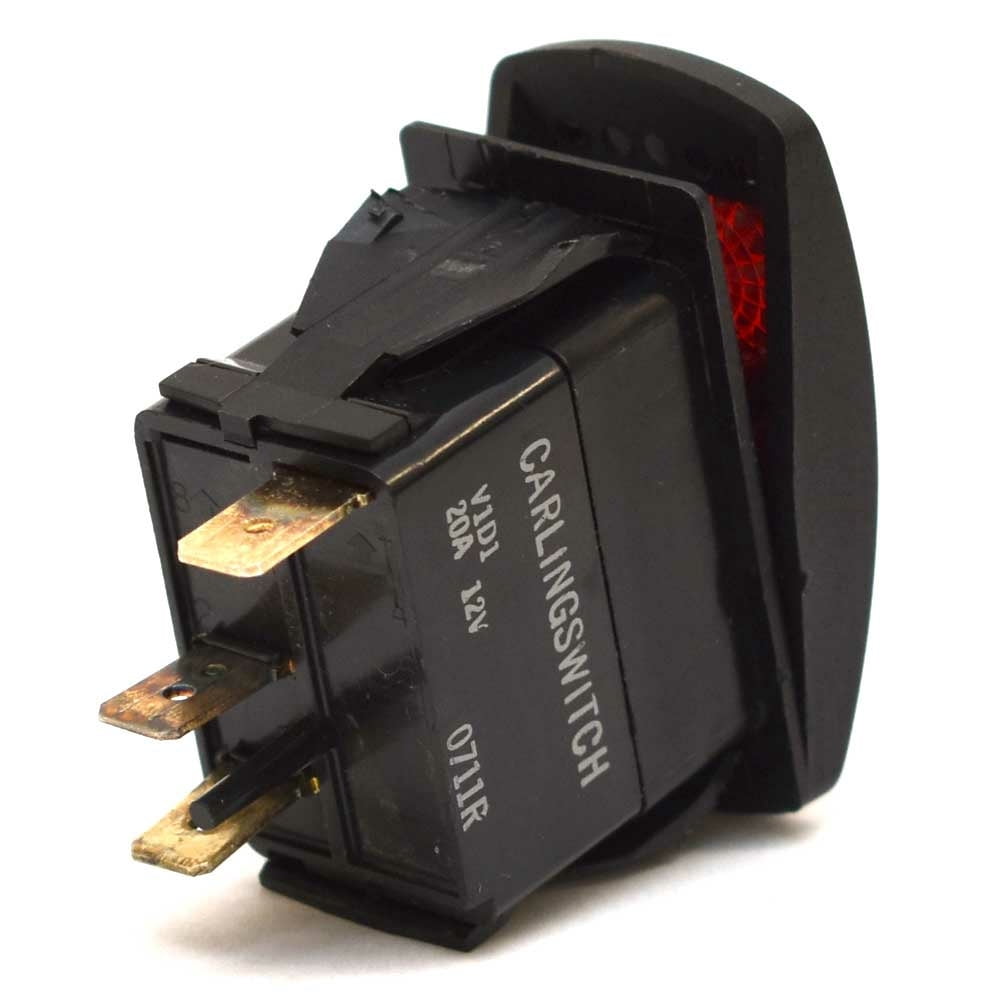 Carling On/Off Contura V Boat Rocker Switch | Lights 3-Spade 12V