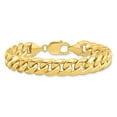 thumbnail image 2 of Primal Gold 14 Karat Yellow Gold 11mm Semi-Solid Miami Cuban Chain Bracelet, 2 of 4
