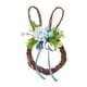 thumbnail image 1 of Corona de Pascua Decoración de Pascua Suministros para fiestas de temporada Corona de flores artificiales Azul, 1 of 9