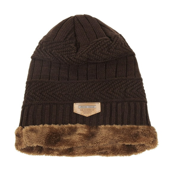 Yanyanz Berets Hat for Men, Contrast Men Warm Knitted Hats for Women Colors Fashion Winter, Coffee One Size