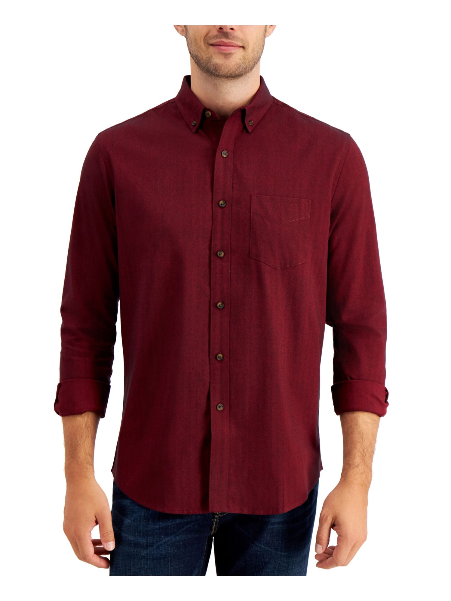 maroon casual shirt