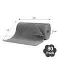 thumbnail image 3 of 80 Pack Cleaning Cloth Roll Dark Grey Reusable Paper Towels 12"×12" Tear Away Microfiber KitchenTowels, Durable Wash Cloths, Lint Free Rags for Kitchen,Window,Cleaning Supplies, 3 of 8
