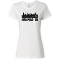 thumbnail image 3 of Inktastic Memphis city Skyline with Grunge Women's T-Shirt, 3 of 5