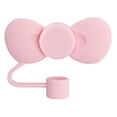 thumbnail image 1 of Tapa de paja genérica, forma de lazo, tapa de 10 mm, accesorios para vasos de agua, color rosa, 1 of 9