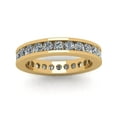 thumbnail image 3 of Natural 1.75Ct Round Cut Classic Channel Diamond Women's Anniversary Wedding Eternity Band Ring Solid 18k Yellow Gold F VS2, 3 of 3