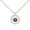 Blue Diamond, variant on Collection 0.60 Carat (ctw) Round Blue & White Diamond Dancing Style Pendant for Women with 18 Inch Silver Chain in 10K White Gold