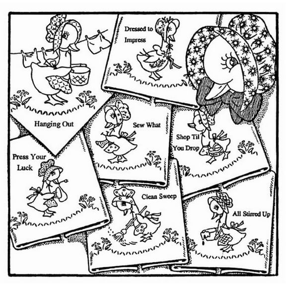 Aunt Martha's #3979 Sunbonnet Duck