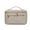 Khaki, variant on Shoreew Cosmetic Bag Makeup Case with Handle Large Capacity Zipper Closure Lightweight Portable Vanity Case Travel Toiletry Bag