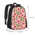 thumbnail image 3 of Daiia Strawberries Backpack for Men and Women -Durable Backpack Large Capacity, Water-Resistant Bag with Adjustable Straps and Laptop Compartment, 3 of 9