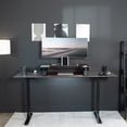 thumbnail image 4 of VIVO Dark Walnut Height Adjustable Extra Wide 42" Stand Up Desktop Converter, 4 of 8