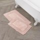 thumbnail image 1 of Juego De Alfombras De Baño De 2 Piezas De Algodón Con Volantes De Laura Ashley Blush, 1 of 5