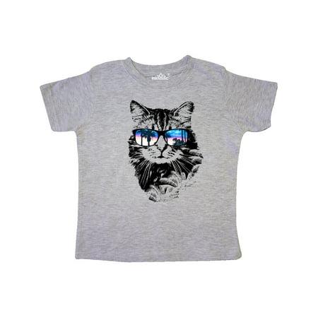 

Inktastic Cat with Sunglasses and Beach Sunset Gift Toddler Boy or Toddler Girl T-Shirt