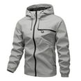 thumbnail image 4 of Gyujnb Jackets for Men,Men's Hooded Casual Outdoor Coat Rushing Jacket,Winter Coats for Men,Size:XXL, 4 of 5