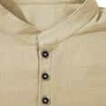 thumbnail image 5 of DAFPZW Muslim Thobe for Men Button Down Mens Caftans Big and Tall Mens Arab Thobe with Pocket, 5 of 6