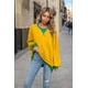 thumbnail image 4 of Camisetas de Larga para Mujer Amarillas XXL, 4 of 8