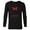 Black, variant on Minnie Mouse Red Bow Icon Younger Sister Japanese- Long Sleeve T-Shirt for Men - Customized-White
