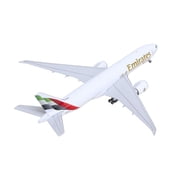 Boeing 777F Commercial Aircraft Emirates SkyCargo (A6-EFV) White with Striped Tail 1/400 Diecast Model by GeminiJets