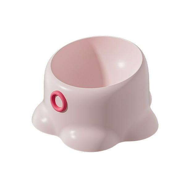 Los Cuencos de Comida para Gatos 18x12.5x10cm Plástico Beige Pueden Alimentar a Gatos para Gatos de Alimentación Diaria