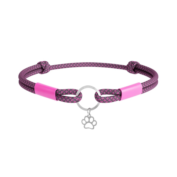 TagHug Diamond ID Tag Collar for Dogs and Cats, Adjustable Lightweight Paracord ID Holder