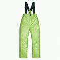 thumbnail image 5 of HCNTES Kids Waterproof Snow Bib Overalls Toddler Adjustable Shoulder Straps Comfortable Winter Ski Wear(A-Green,6-7 Years), 5 of 9