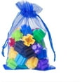 thumbnail image 6 of Casewin 100Pcs 10 x 15cm Sheer Organza Wedding Favour Bag with Satin Drawstring. Used as candy Pouches Jewelry Pouch Wedding Party Christmas Favor Gift Bags (Blue), 6 of 7