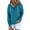 Sky Blue, variant on qucoqpe Hoodies for Women Fall Fashion Buttons Collar Long Sleeve Hooded Sweatshirt Casual Drawstring Pullover Tops