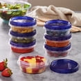 thumbnail image 3 of Recipientes de almacenamiento de alimentos PLASTICPRO Twist Cap 240 ml (paquete de 12), 3 of 8