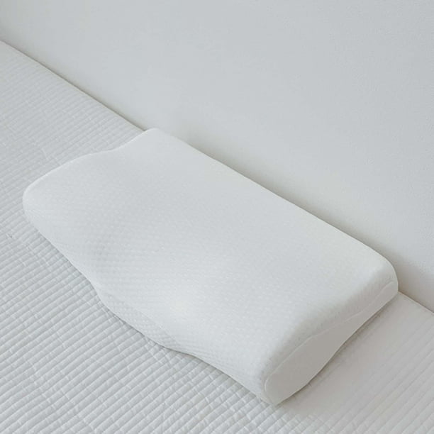 Almohada de espuma viscoelástica, almohada cervical para dormir, almohada ergonómica suave para cama, almohada para el cuello para dormitorio, ropa de