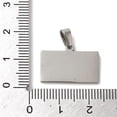 thumbnail image 3 of Non-Tarnish 304 Stainless Steel Stamping Blank Tag Pendants Rectangle Charm Stainless Steel Color 14x20x1.5mm Hole: 2x5mm, 3 of 3