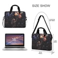 thumbnail image 3 of FORMRS 16" Laptop Bag Carrying Sleeve Case with Handle Travel Shoulder Briefcase, Black Watercolor Space, 3 of 8