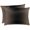 Brown, variant on Teal Black Ombre Satin Pillowcase for Hair and Skin with Zipper, Soft Breathable Cooling Silk Pillow Cases, Gradient Contemporary Abstract Art Body Pillow Covers Bed Pillows 20"x54"