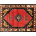 thumbnail image 1 of Ahgly Company Indoor Rectangle Traditional Dark Gold Brown Persian Area Rugs, 7' x 10', 1 of 6